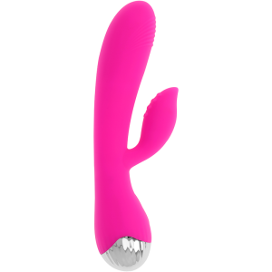 OHMAMA – VIBRADOR RECARGABLE CON RABBIT 10 MODOS DE VIBRACIÓN 19 CM