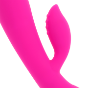 OHMAMA – VIBRADOR RECARGABLE CON RABBIT 10 MODOS DE VIBRACIÓN 19 CM