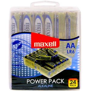 MAXELL – PILA ALCALINA AA LR6 PACK*24 PILAS