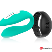 WEARWATCH – VIBRADOR DUAL TECHNOLOGY WATCHME AGUAMARINA / AZABACHE