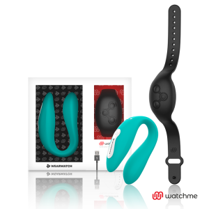 WEARWATCH – VIBRADOR DUAL TECHNOLOGY WATCHME AGUAMARINA / AZABACHE