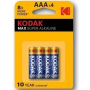 KODAK – MAX SUPER PILA ALCALINA AAA LR03 BLISTER*4